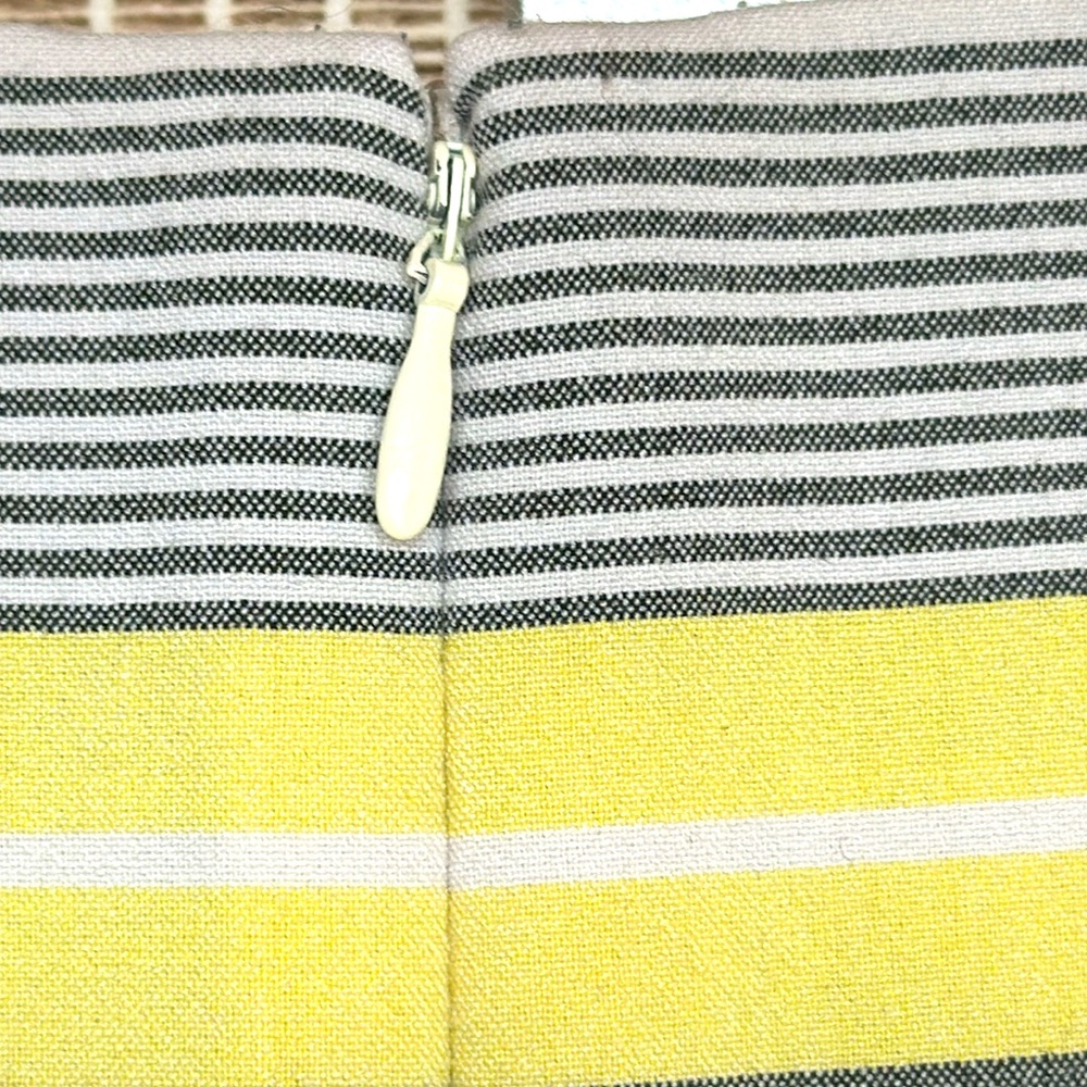 Calvin Klein Yellow and Gray Striped Dress size 6 - Picture 4 of 5